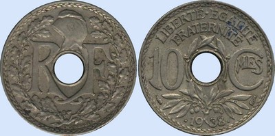 10 Centimes LINDAUER Maillechort